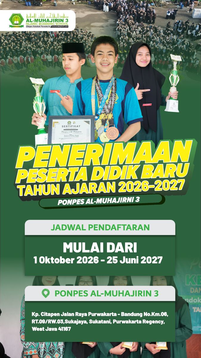 PSB PONDOK PESANTREN AL-MUHAJIRIN 3 PURWAKARTA